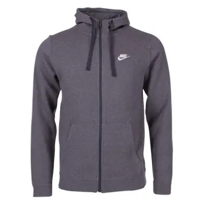 Men's Nike Sportswear Hoodie, Charcoal Heathr/Charcoal Heath, Xl,  Tröjor