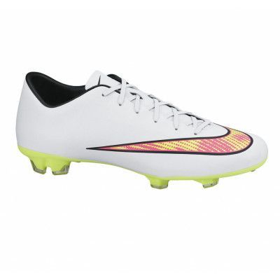 Mercurial Victory V Fg, White/Volt-Hyper Pink-Black, 44,5