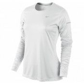 Miler Ls Top, White/Reflective Silv, L,  Nike