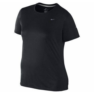 Miler Ss Crew Top, Black/Reflective Silv, S,  T-Shirts