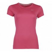 Miler Ss Crew Top, Pink Force/Reflective Silv, M,  Nike