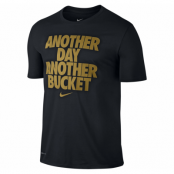 Nike Another Bucket Tee, Black/Black/Flt Gold, S, Nike