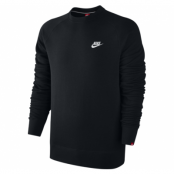 Nike Aw77 Flc Crew, Black/Black/White, Xl, Tröjor