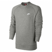 Nike Aw77 Flc Crew, Dk Grey Heather/Dk Grey Heathe, M, Tröjor
