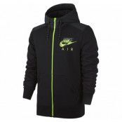 Nike Aw77 Flc Fz Hoody-Hybrid, Black/Htr/Black/Volt, Xl, Nike