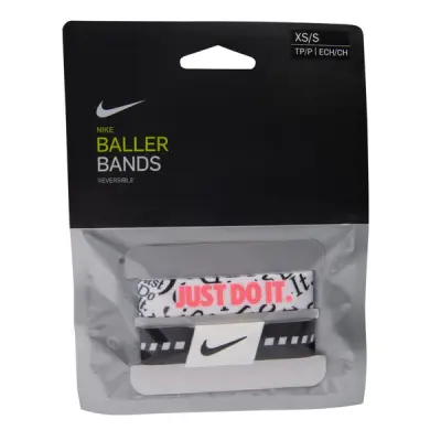 Nike Baller Bands, Black/White/White/Pink Gaze, Xs/S,  Träningstillbehör