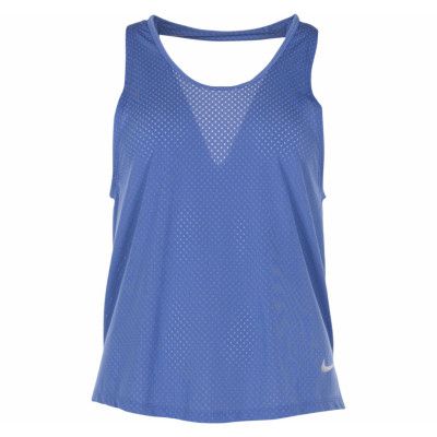 Nike Breathe Dri-Fit Miler Wom, Indigo Storm/Reflective Silv, S,  Nike