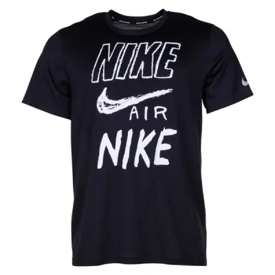 Nike Breathe Dri-Fit Run Men's, Black/White/Reflective Silv, L,  Nike