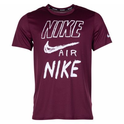 Nike Breathe Dri-Fit Run Men's, Night Maroon/White/Reflective, Xl,  Nike