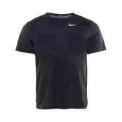 Nike Breathe Men's Running Top, Black/Black/Reflective Silv, S,  Tränings-T-Shirts