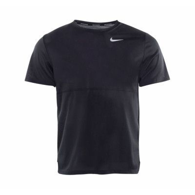 Nike Breathe Men's Running Top, Black/Black/Reflective Silv, S,  Tränings-T-Shirts