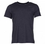 Nike Breathe Men's Short-Sleev, Black Heather/Mtlc Hematite, L,  Nike