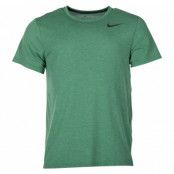 Nike Breathe Men's Short-Sleev, Lt Pine Grn Htr/Black, L,  Nike