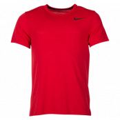 Nike Breathe Men's Short-Sleev, University Red/Htr/Black, L,  Nike