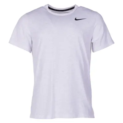 Nike Breathe Men's Short-Sleev, White/Htr/Black, Xl,  Nike