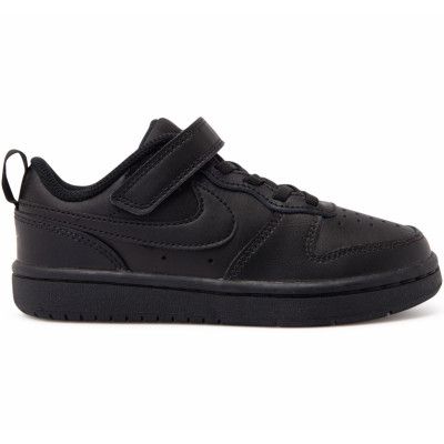 Nike Court Borough Low 2 Littl, Black/Black-Black, 28