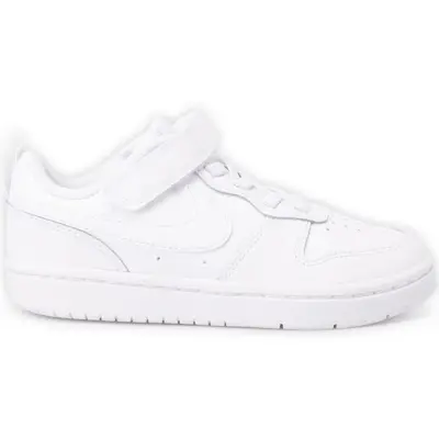 Nike Court Borough Low 2 Littl, White/White-White, 30