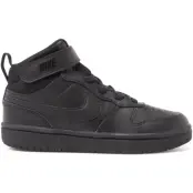 Nike Court Borough Mid 2 Littl, Black/Black-Black, 31.5