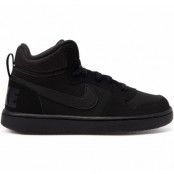 Nike Court Borough Mid Big Kid, Black/Black-Black, 35.5