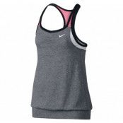 Nike Df Cool 2-1 Cami Yth, Black Heather/Pink Pow/White/W, L,  Linnen