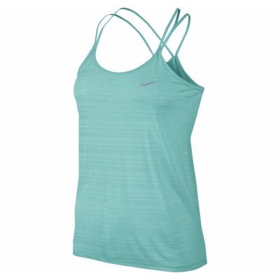 Nike Df Cool Breeze Strappy Ta, Light Aqua/Reflective Silv, L,  Nike