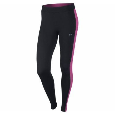 Nike Df Essential Tight, Black/Hot Pink/Hot Pink/Reflec, M,  Nike