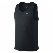 Nike Df Miler Singlet, Black/Reflective Silv, L,  Nike