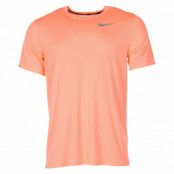 Nike Dri-Fit Breathe Men's Run, Orange Pulse/Reflective Silv, S,  Nike