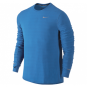 Nike Dri-Fit Contour Ls, Lt Photo Blue/Reflective Silv, L,  Tröjor