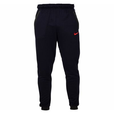 Nike Dri-Fit Men's Fleece Trai, Black/Sequoia/Habanero Red, M,  Nike