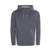 Nike Dri-Fit Men's Full-Zip Tr, Charcoal Heathr/Black, L,  Nike