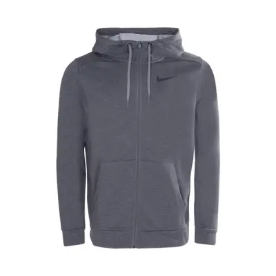 Nike Dri-Fit Men's Full-Zip Tr, Charcoal Heathr/Black, S,  Nike