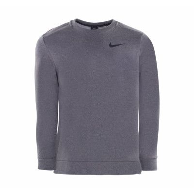 Nike Dri-Fit Men's Long-Sleeve, Charcoal Heathr/Black, M,  Sweatshirts