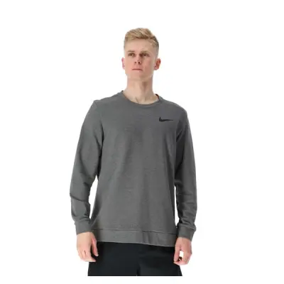 Nike Dri-Fit Men's Long-Sleeve, Charcoal Heathr/Black, Xl,  Sweatshirts
