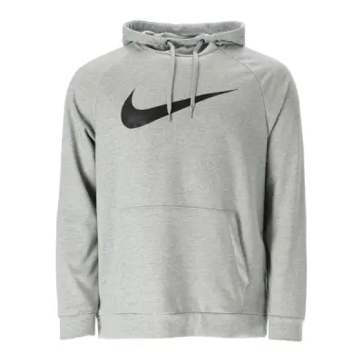 Nike Dri-Fit Men's Pullover Tr, Dk Grey Heather/Black, M,  Hoodies
