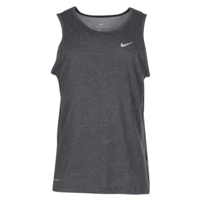Nike Dri-Fit Men's Training Ta, Black Heather/Matte Silver, L,  Nike