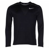 Nike Dri-Fit Miler Men's Long-, Black/Black/Reflective Silv, M,  Tränings-T-Shirts