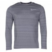 Nike Dri-Fit Miler Men's Long-, Smoke Grey/Htr/Reflective Silv, L,  Nike