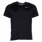 Nike Dri-Fit Miler Men's Short, Black/Reflective Silv, L,  T-Shirts