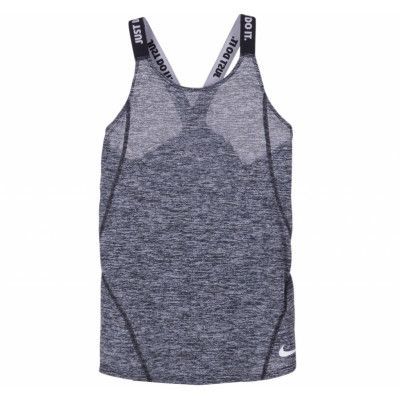 Nike Dry Girls'Training Tank, Black/Black/White, L,  Linnen