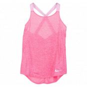 Nike Dry Girls' Training Tank, Pink Nebula/Pink/White, L,  Linnen