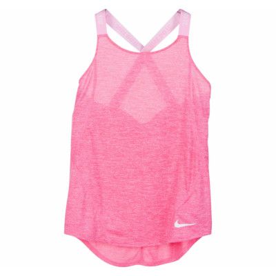 Nike Dry Girls' Training Tank, Pink Nebula/Pink/White, Xl,  Linnen