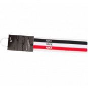 Nike Elastic Headbands 3 Pk, Black/White/University Red, No Size,  Nike