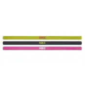 Nike Elastic Headbands 3 Pk, Volt/Black/Hyper Pink, Onesize,  Pannband