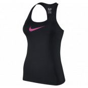 Nike Flex Swoosh Tank, Black/Black/Hot Pink, M, Nike