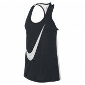 Nike Flow Swoosh Tank, Black/White/White, S,  Nike