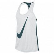 Nike Flow Swoosh Tank, White/Teal/White/Teal, L,  Nike