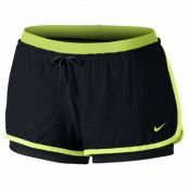 Nike Full Flex 2 In 1 Short, Black/Volt/Black/Volt, L,  Byxor