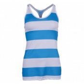 Nike Get Fit Rugby Stripe Tank, Blue Lagoon/White/Blue Lagoon, L,  Nike