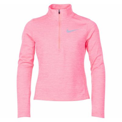 Nike Girls' Long-Sleeve Half-Z, Pink Gaze /Echo Pink/Reflectiv, Xs,  Jackor